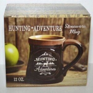 Veranda Market Stoneware Mug Hunting Adventures 12 Ounce New In Box Drin…